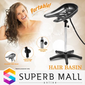 Details About Mobile Hair Basin Portable Hairdressing Hair Washing Sink Salon Shampoo Bowl