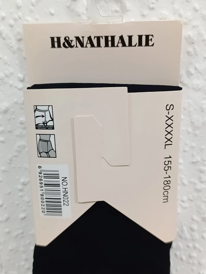 H & Nathalie blickdichte Strumpfhose 80 Den schwarz Einheitsgröße Muster Strass - Bild 4 von 4