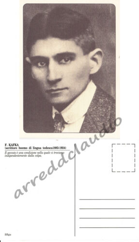 CARTOLINA FRANZ KAFKA 1883-1924 EFFIGIE  - Zdjęcie 1 z 1