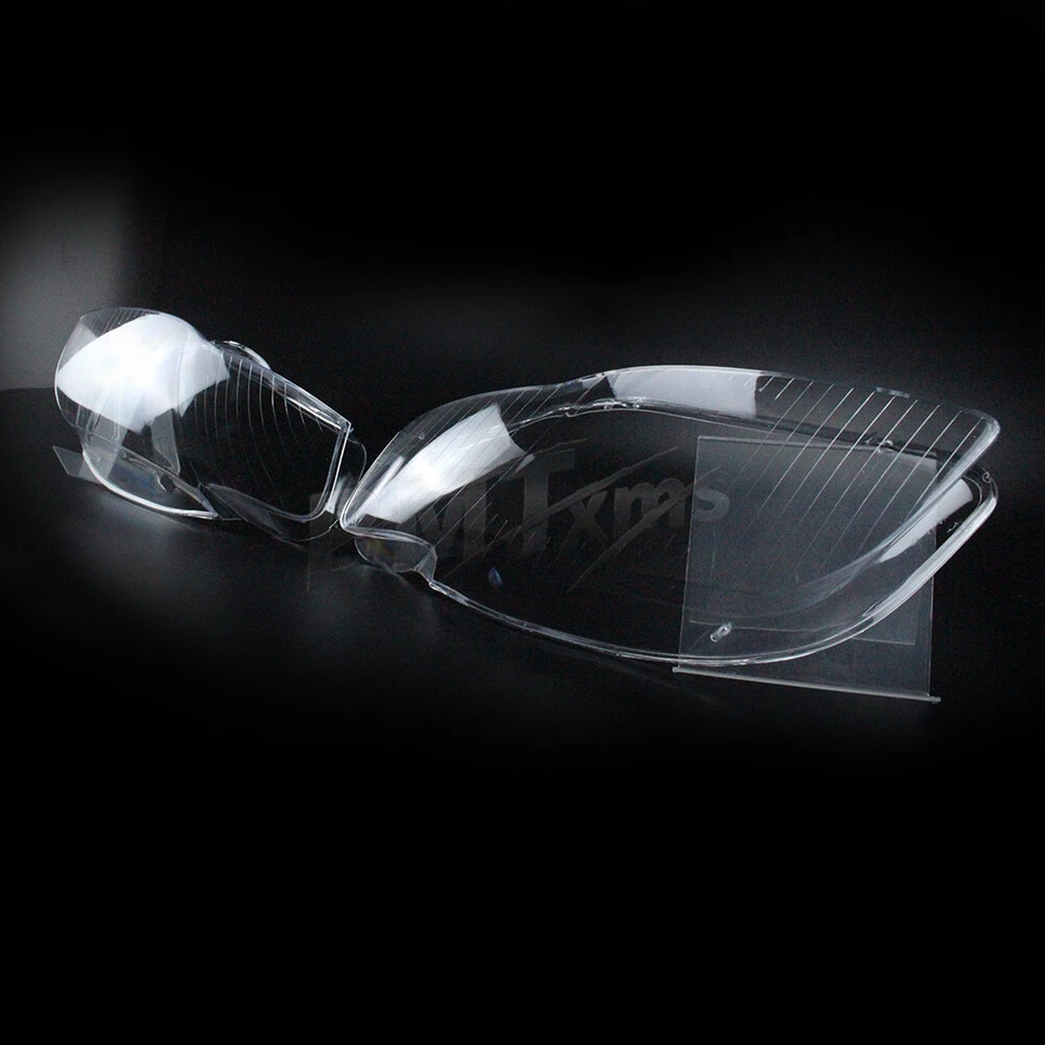Pair Headlight Headlamp Lens Cover Placstic Clear Lens For Audi A4 B7 2005-2008 Foto 3 de 4
