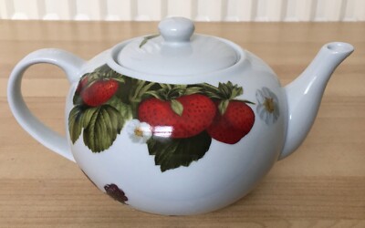 LINEA Botanische Früchte Porzellan Teekanne