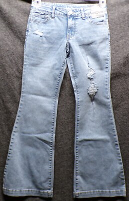 Art Class Girl's Jeans Size 14 Flare Low Rise Fitted Hip & Thigh