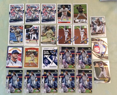 FERNANDO TATIS BASEBALL BASE/INSERT / PARALLEL LOT (23) & FREE PRIZM INSERT 