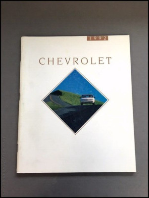 1992 Chevrolet 104-page Brochure Catalog - Camaro Caprice Cavalier