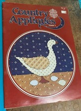 Country Appliques Vol. 1 Cross Stitch Pattern Book Designs by Gloria  Pat