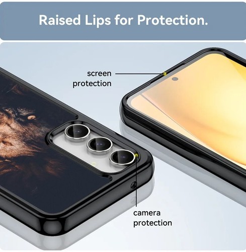 For Samsung A15 A16 S23 S24 S25 Ultra FE beautiful Lion wallpaper Flexible Cover - 第 15/25 張圖片