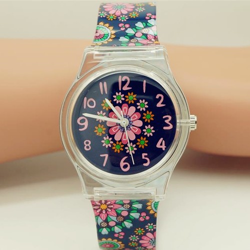 Montre à la mode pour femme étudiante fille montre à quartz enfants montre-bracelet cadeau 5 pièces/lot - Photo 1/7