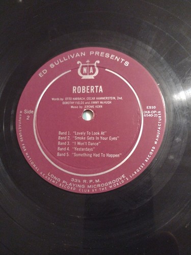Ed Sullivan präsentiert Lieder und Musik von Roberta (Vinyl-LP 1960) ES 10 - Bild 6 von 6