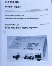 Siemens Optical Fiber Repeater For Transmission 7XV5461-0Bx00 (Original Part)