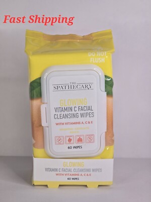 The Spathecary Glowing Vitamin C Facial Cleansing Wipes 60 Wipes
