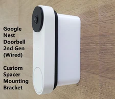 Google Nest Doorbell 2nd Gen Wired Custom Expander Spacer Mounting Bracket