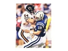 Brian Urlacher Signed HOF 18 Inscription Chicago Pose 1 16x20 Photo (Beckett)