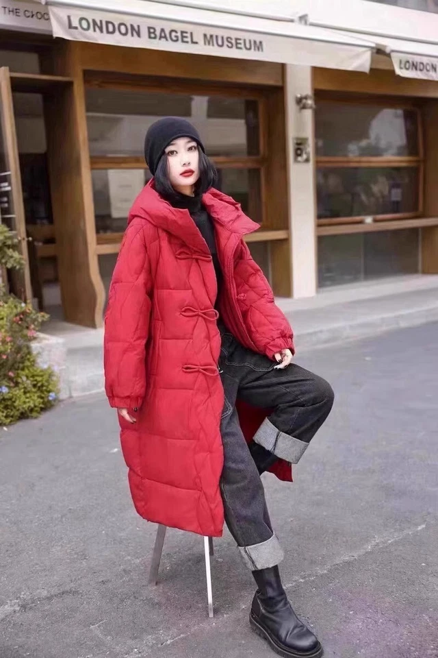 NEW Leisure Women Hood Real Down Parka Mid-Long Thick Parka Winter Jacket Coat - Image 4 of 4