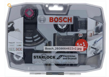 Bosch Professional Starlock Electrician, Drywall Multi-Tool Blade Set 