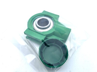 TPL 204 c/w Edelstahllager SUC204 (20mm) M16 Gewinde + Kappe grün