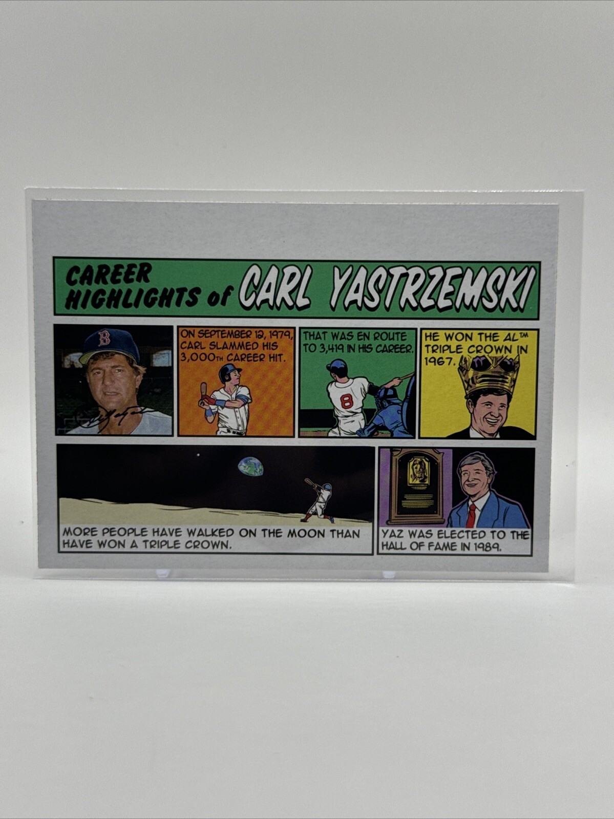Carl Yastrzemski - 2022 Topps Heritage 1973 Comics High Numbers #73TC-40 Red Sox