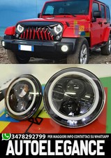 JEEP WRANGLER SHAARA 2007-2016 FARI ANTERIORI LED CON LUCI DIURNE BIANCO 6000K