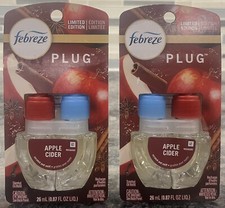 2 Febreze Limited Edition APPLE CIDER Scented Oil Plug In Refills NEW