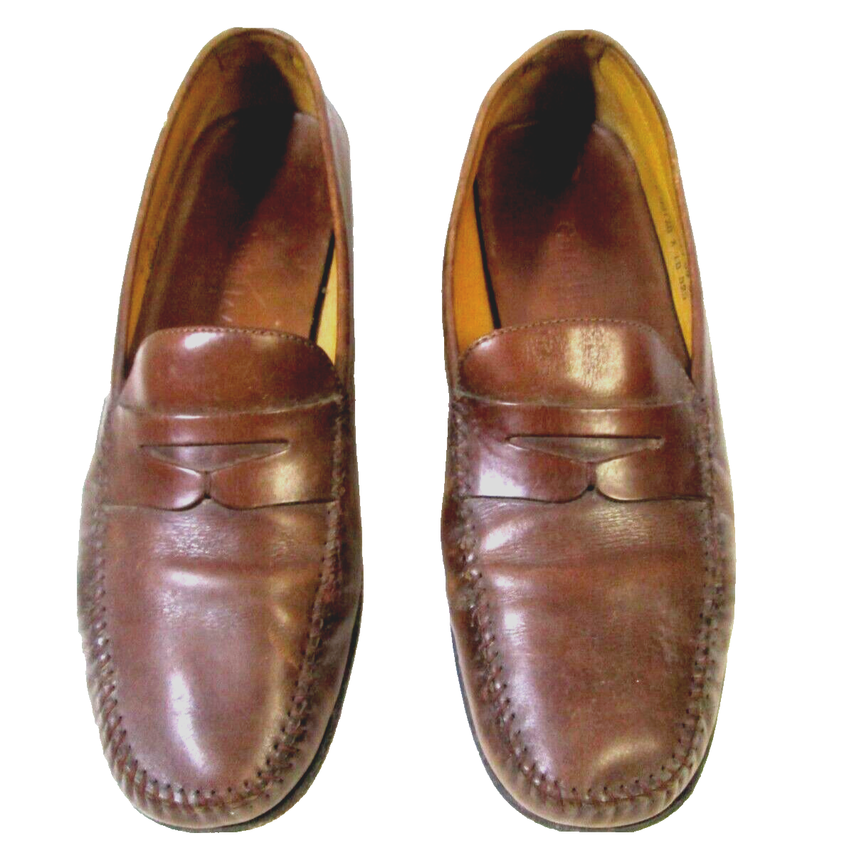 Cole Haan Men's Brown Leather Penny Loafers Size 9D Resort Casual Dress Shoes
