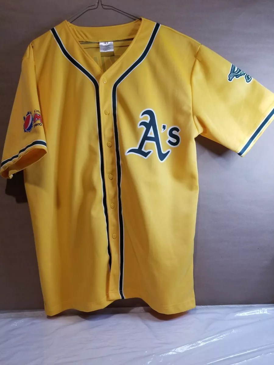 MLB Oakland A's Baseball Jersey Men's Size XL Yellow  "Suzuki" #8.