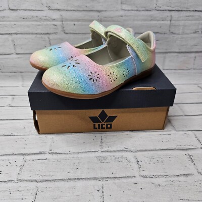 Lico Mädchen Elfe Magic V Ballerinas Mary Janes UK 12 Kinder rosa blau Plimsoles
