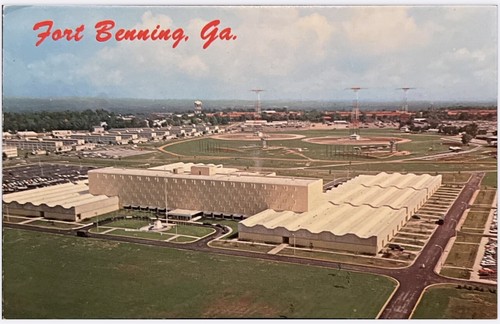 Fort Benning GA-Georgia Postcard it’s Eye View Scenic View Unposted