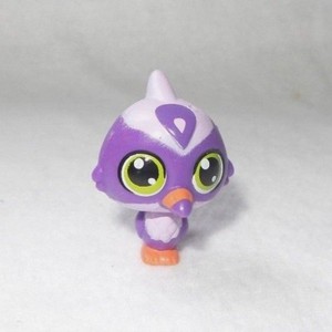 Détails Sur Littlest Petshop Lps B0973 Hasbro Bird Oiseau Pivert Violet Et Mauve Yeux Vert