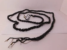 1 Antique AUTOMATIC ELECTRIC 3 Cond Cloth Braided HANDSET Cord in Poor Condition