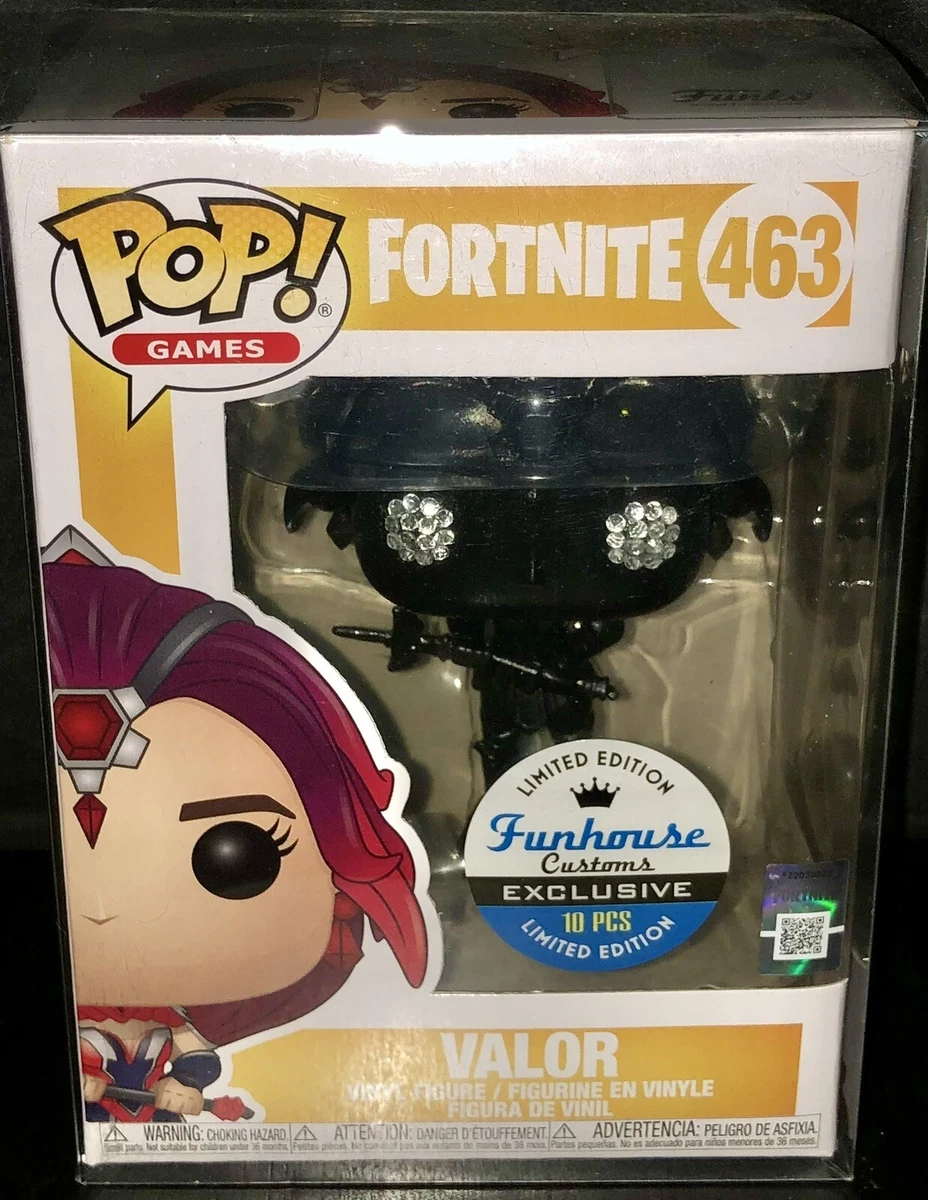 ONLY 10 MADE Exclusive Black Diamond Fortnite Valor funko POP 463 Game  Figure