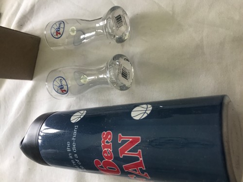 Philadelphia 76ers NBA Water bottle & 2 shot glass - Picture 6 of 6