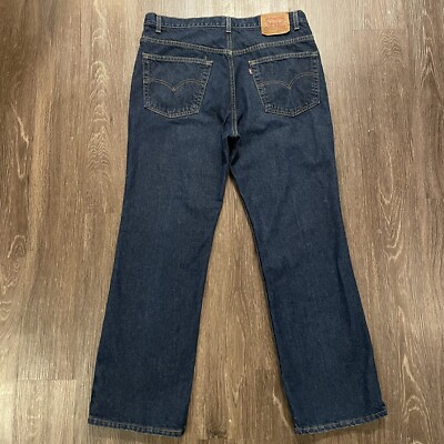 Vintage Levis 517 Jeans Mens 40x32 Blue Boot Cut Dark Wash Cowboy