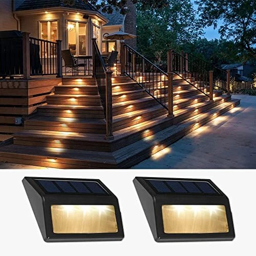 Solar deck stair lights online