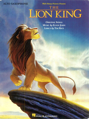 Disney Lion King Alto Sax Solo Songbook 1994 Circle Of Life Hakuna Matata
