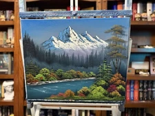 Original Oil Painting 16x20 “Valley’s Peace” Art/Landscape (Bob Ross Style)