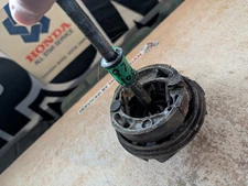 Honda XR100 XR80R XR70R Front Brake Panel 45100-GN1-760ZA Used Fits 1988-2000