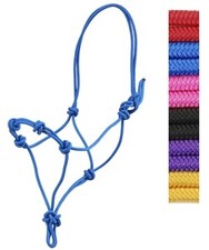 Nylon Braided Rope Halter 1/4" Average Horse 606A4