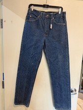 VINTAGE LEVI'S 505 70'S STRAIGHT LEG JEANS BEAUTIFUL DARK WASH 32X31.5" MEASURED