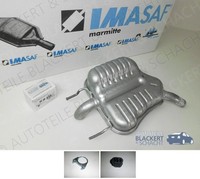 Imasaf ESD Auspuff Endtopf + Anbauteile für Saab 9-3 + Kombi 1.8I 2004-