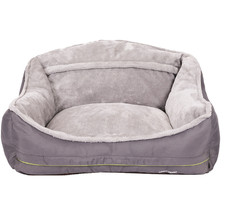Dog Bed Sofa Bed Grey Polyester for Medium Dogs