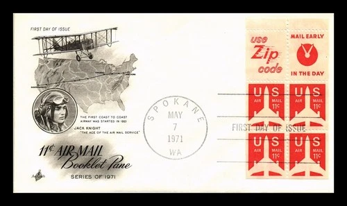 DR JIM STAMPS US COVER AIR MAIL 11C BOOKLET FIRST DAY ISSUE SCOTT C78A