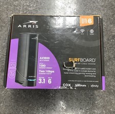 ARRIS G18 AX1800 D3.1 WI-FI 6 CABLE MODEM ROUTER, W/BOX QCP003816
