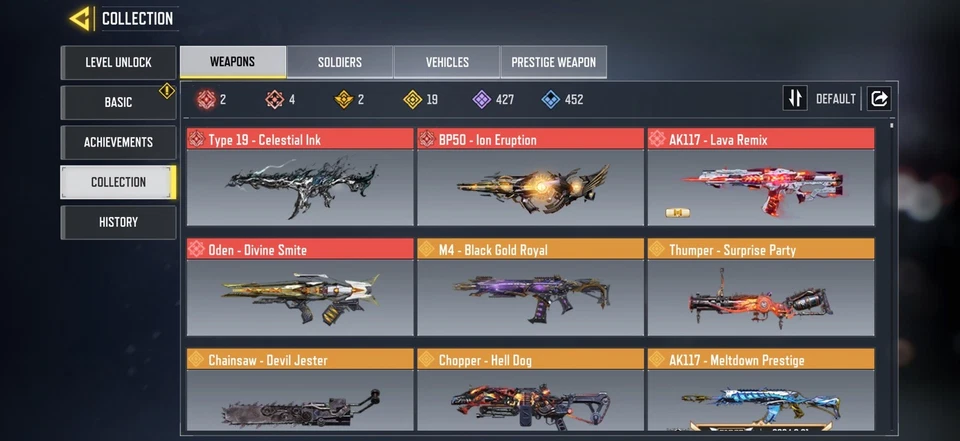 CODM Call of Duty Mobile Acc: 3 max mythic/5 mythic/23 legendary/rare/220 bp - Image 2 of 4