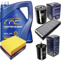 SCT Inspektionspaket 5L Mannol 10W-40 FüR Audi A4 1.6 1.8 VW Passat Variant
