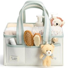 Diaper Caddy Organizer with Handle, Baby Shower Gifts Basket Bag, Registry Se...