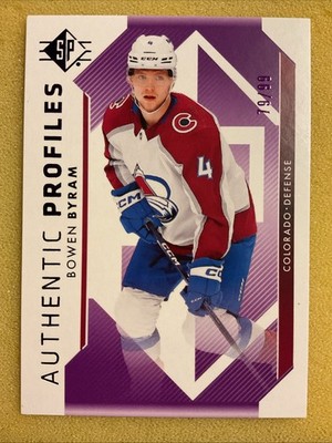 2023-24 Sp - Retail Authentic Profiles Bowen Byram #AP-16 Purple /99