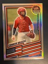2026 Panini Stars & Stripes Prizm USA #191 Connor Balazic Base Prizm Silver