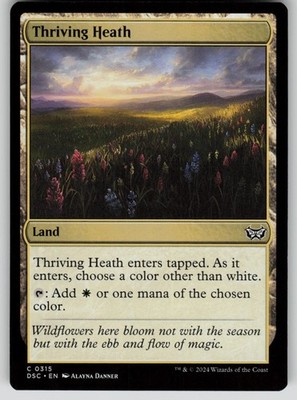 Thriving Heath Common Commander: Duskmourn: House of Horror 315 MTG NM 2024