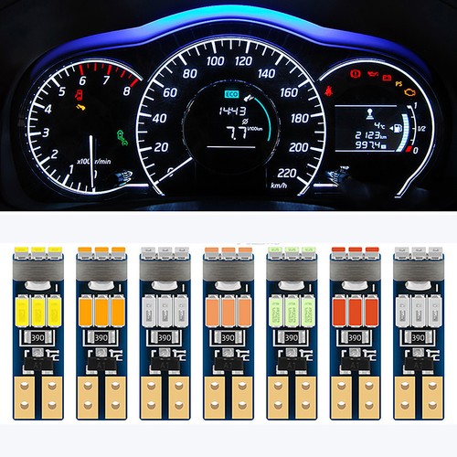 10 szt. jasnych żarówek LED T5 W3W W1,2W 70 73 74 wskaźnik deski rozdzielczej lampa kierunkowskaz - Zdjęcie 4 z 19