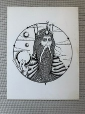 Alan Forbes Original Ink Art Chris Robinson Band Poster Hand Drawn Pen 1 Of 1