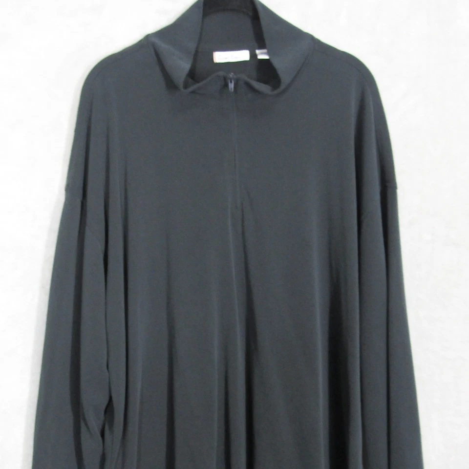 Birmania Bibas XL Gris 1/4 Cremallera Pullover Manga Larga Top Hombres Camisa Informal Foto 3 de 4